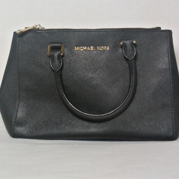 Michael Kors Handbags - ADRIANA Michael Kors Sutton Black Saffiano Leather